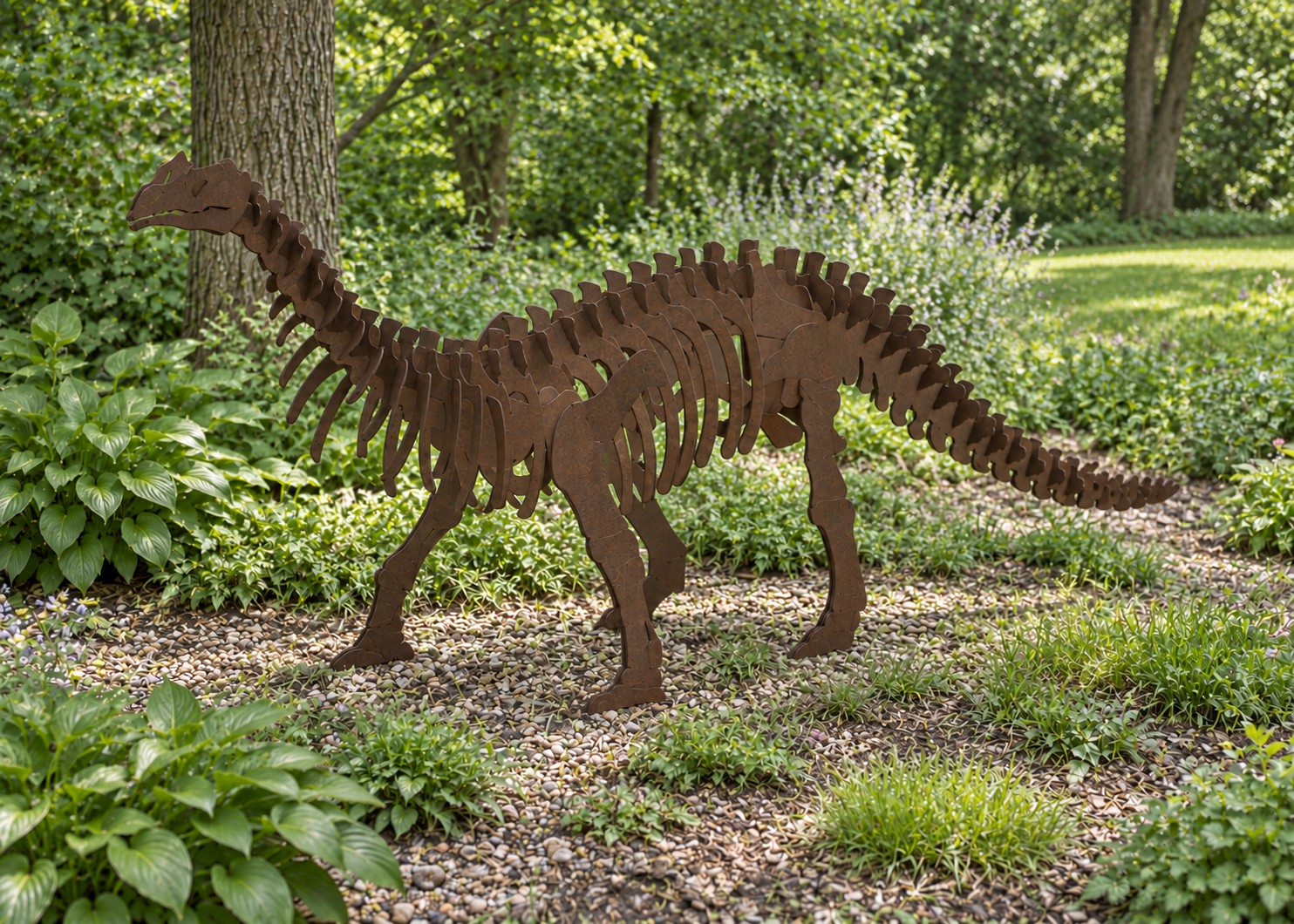 brontosaurus garden visualization, opposite view