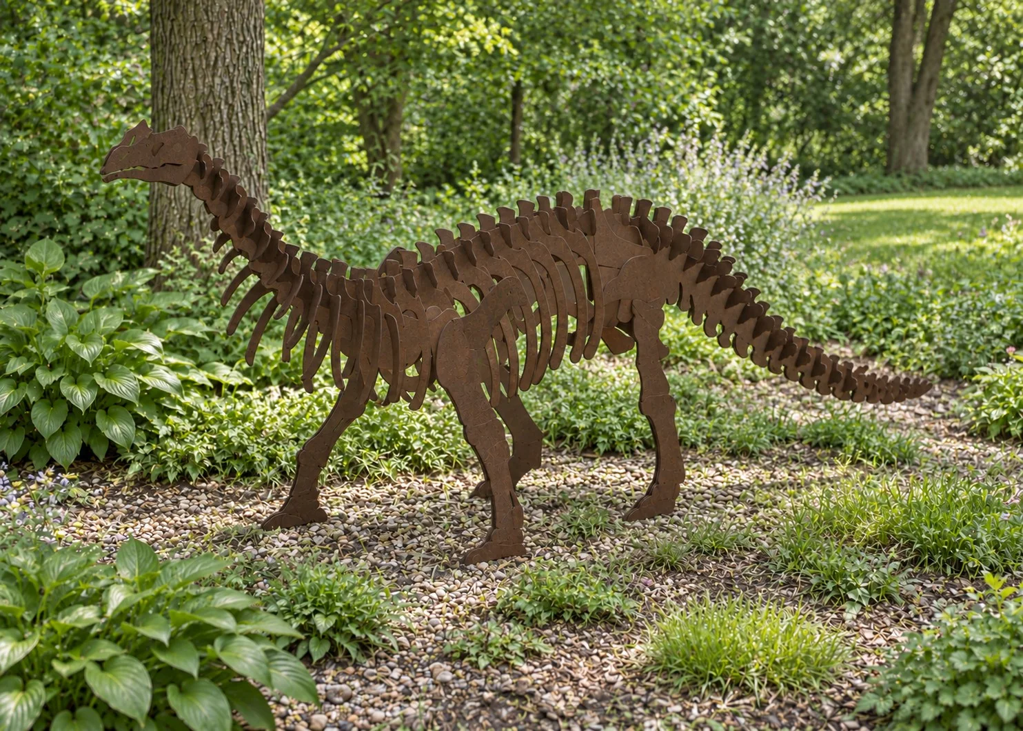 brontosaurus garden visualization, opposite view