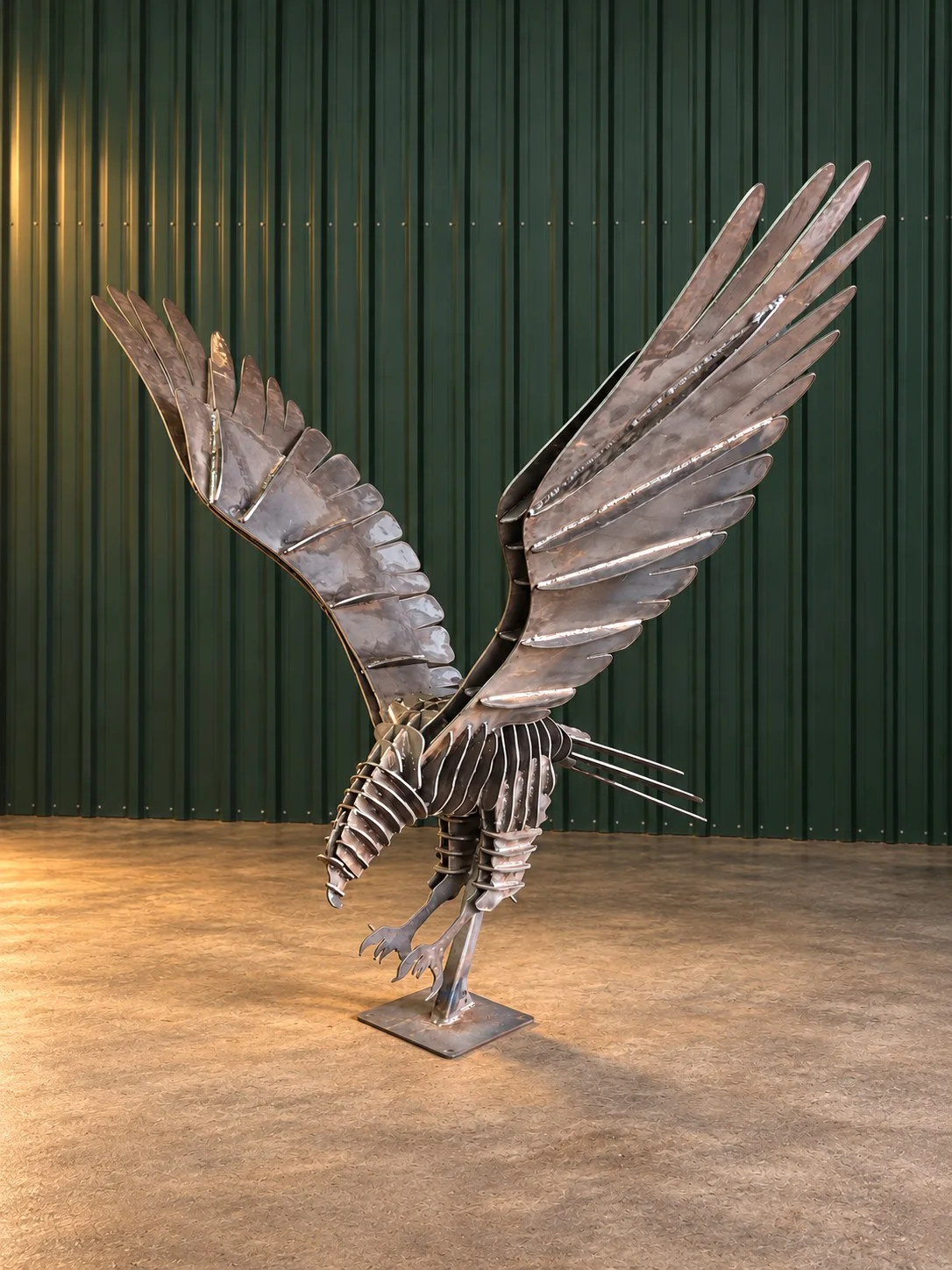 Eagle: Wings, feathers and steelwork